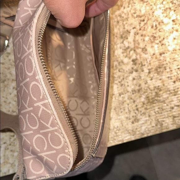 Calvin Klein Tan Logo Crossbody Bag with Pouch - Picture 3 of 3